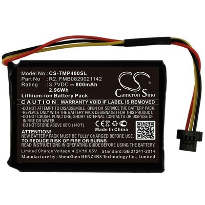 Cameron Sino TomTom Bateria VF6D ICP653443 Do Pro 4000 XL 340