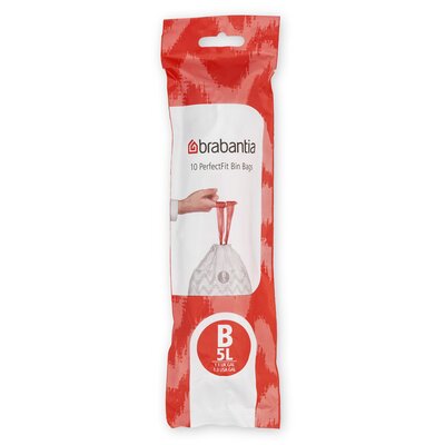 Brabantia Worki na śmieci PerfectFit rozmiar B 5L 137709 10 szt.