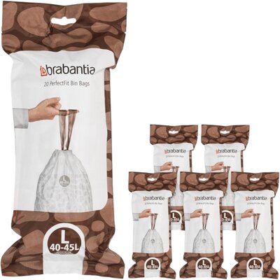 Brabantia Worki do kosza na śmieci PERFECTFIT 40-45 l, 120 szt.