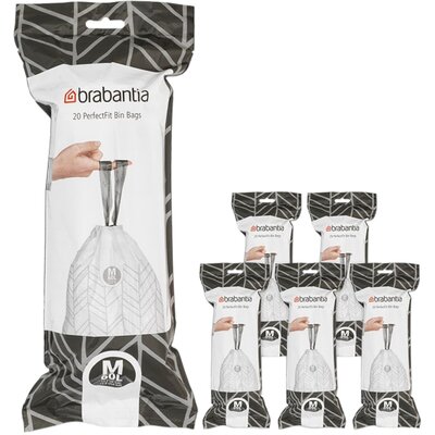 Brabantia Worki na śmieci PerfectFit rozmiar M 60L 6x20cm 138867 120 szt.