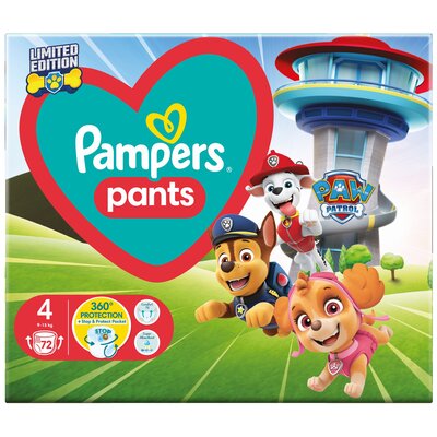 Pampers Pants Limited Edition Paw Patrol Pieluchomajtki rozmiar 4, 9-15 kg 72 szt.