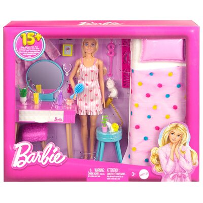 Lalka Barbie Mattel Zestaw Sypialnia (HPT55)