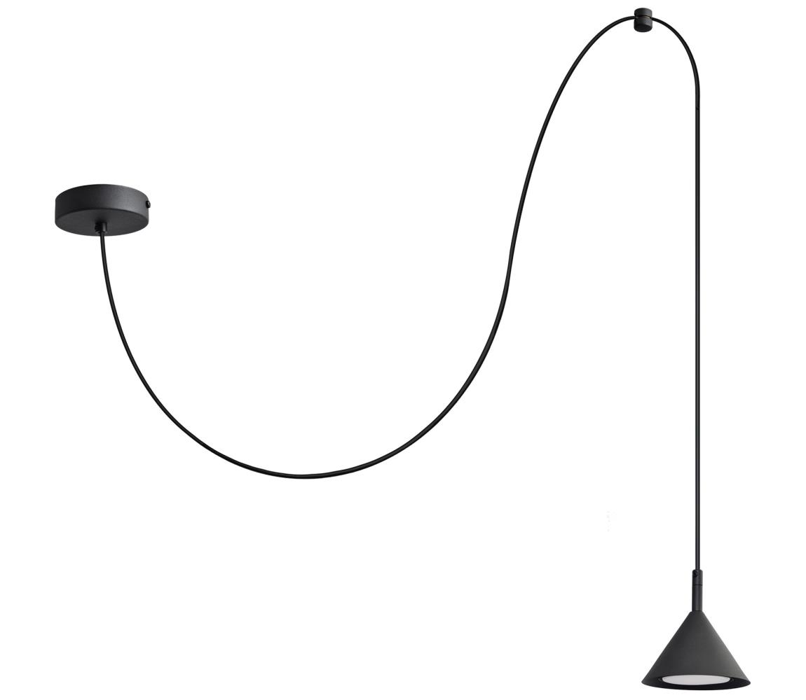 Żyrandol na lince ETNA LONG 1xGX53/15W/230V czarny
