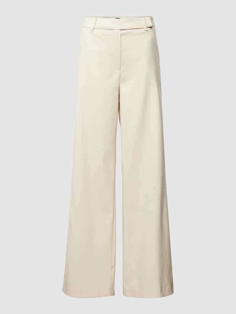 Spodnie materiałowe z szerokim pasem