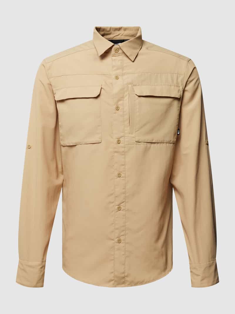 Koszula casualowa o kroju regular fit z detalem z logo model ‘Sequoia’