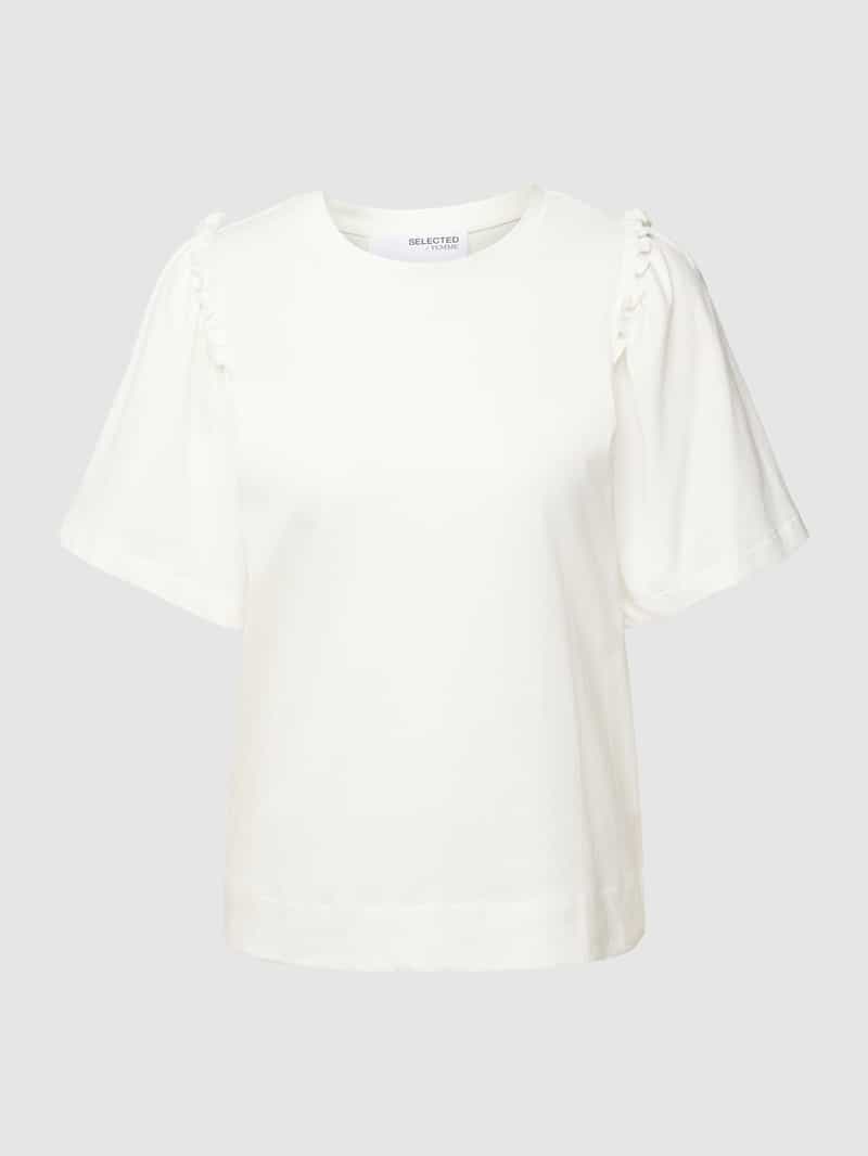 T-shirt w jednolitym kolorze model ‘PENELOPE’
