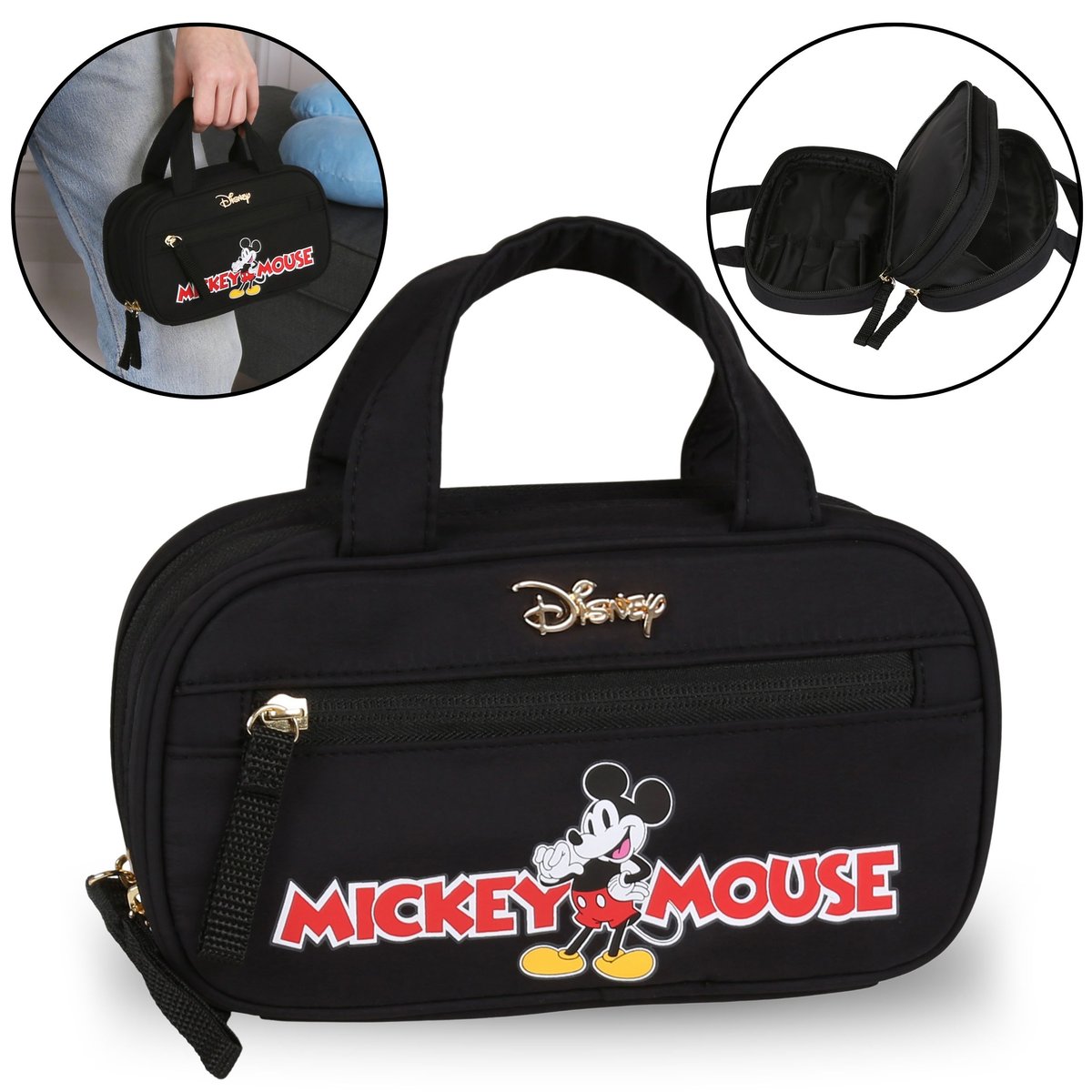 Disney, Myszka Mickey, Kosmetyczka Podróżna, Zapinana Na Zamek