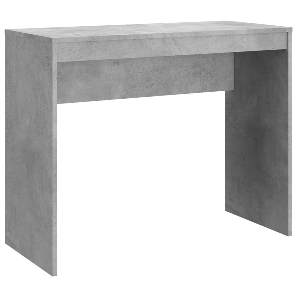 Biurko drewnopochodne, 90x40x72 cm, szarość betonu
