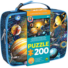 Puzzle 200 Z Lunch Box Solar System 9100-5486