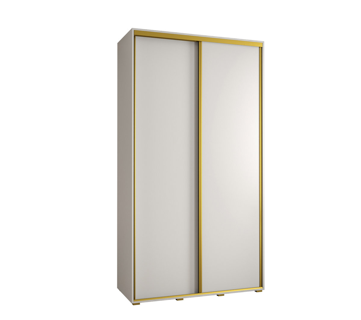 Szafa przesuwna wysoka Davos 1 130 gł. 45 biały + biały + złoty
