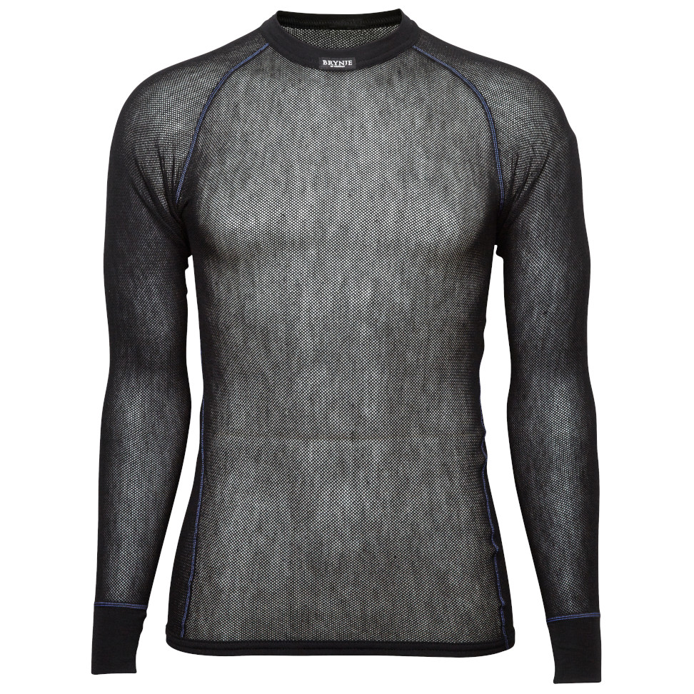 Męska koszulka Brynje of Norway Wool Thermo light Shirt Rozmiar: XXL / Kolor: czarny