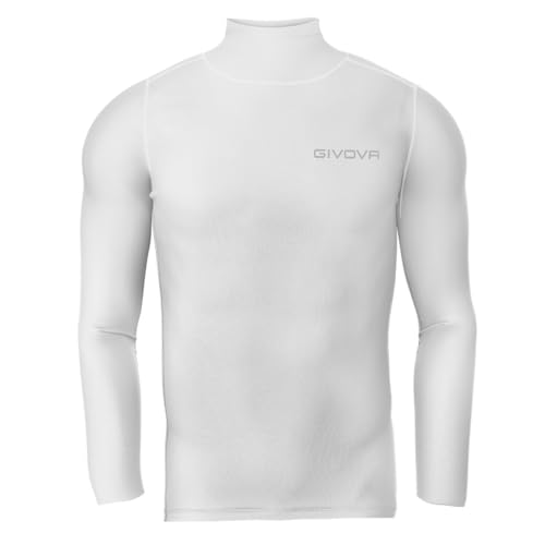 Givova Corpus 3 Lupetto Maglia Intima Elastico M/L Koszulka Wewnętrzna, Mężczyzna, Biały, XL