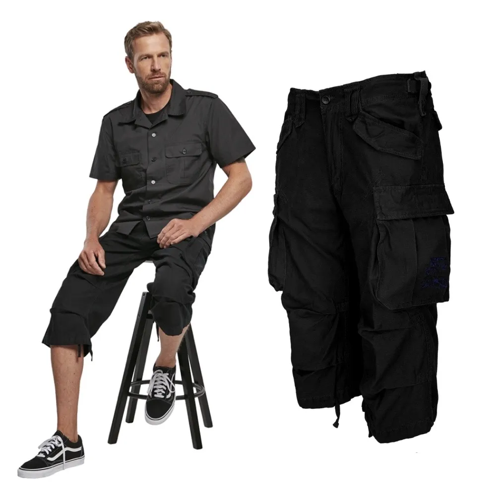 Spodenki Krótkie 3/4 BRANDIT Industry - Czarne RATY 0% | PayPo | GRATIS WYSYŁKA | ZWROT DO 100 DNI