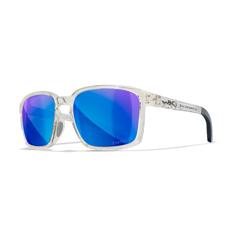 Okulary Wiley X Alfa Captivate Polarized Blue Mirror Smoke Grey Gloss Clear Crystal Frame RATY 0% | PayPo | GRATIS WYSYŁKA | ZWROT DO 100 DNI