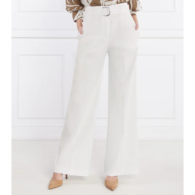 BOSS Lniane spodnie Tasena | Comfort fit