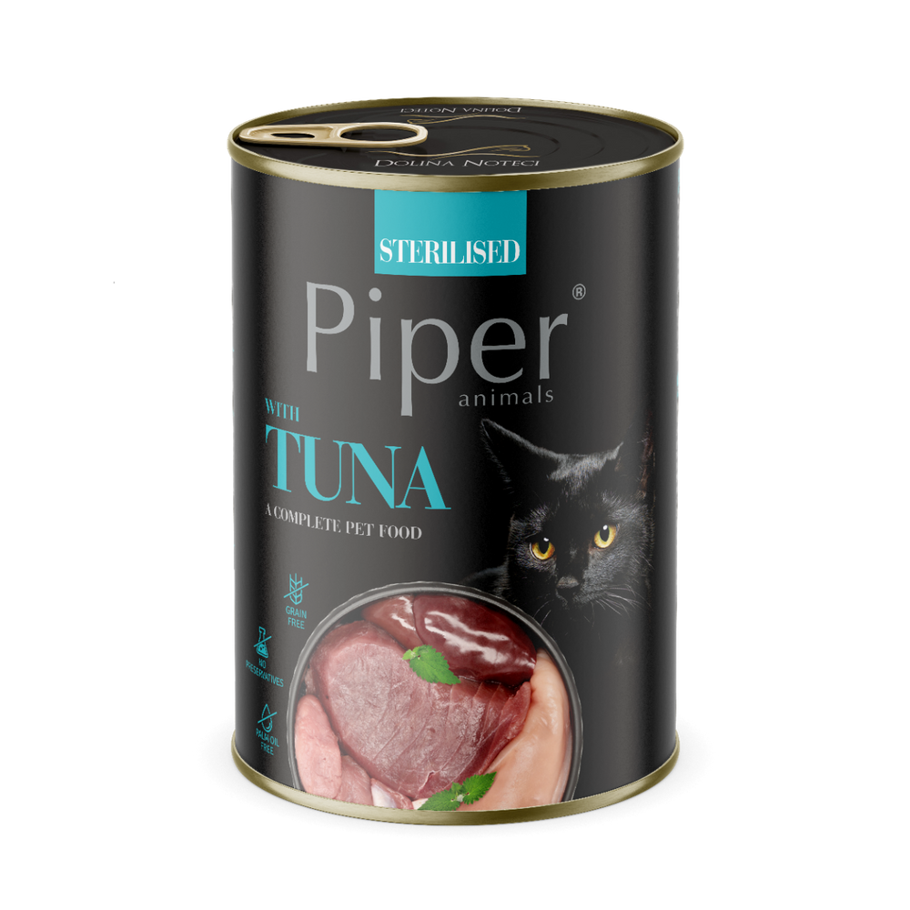 DOLINA NOTECI Piper dla kotów sterylizowanych z tuńczykiem 400g