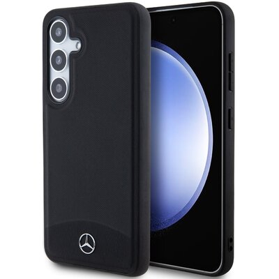 Mercedes MEHMS24S23RBARK S24 S921 czarny/black hardcase Leather Textured & Plain MagSafe