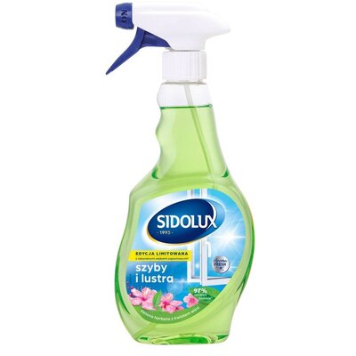 Płyn do mycia szyb SIDOLUX Zielona Herbata z Kwiatem Wiśni 500 ml