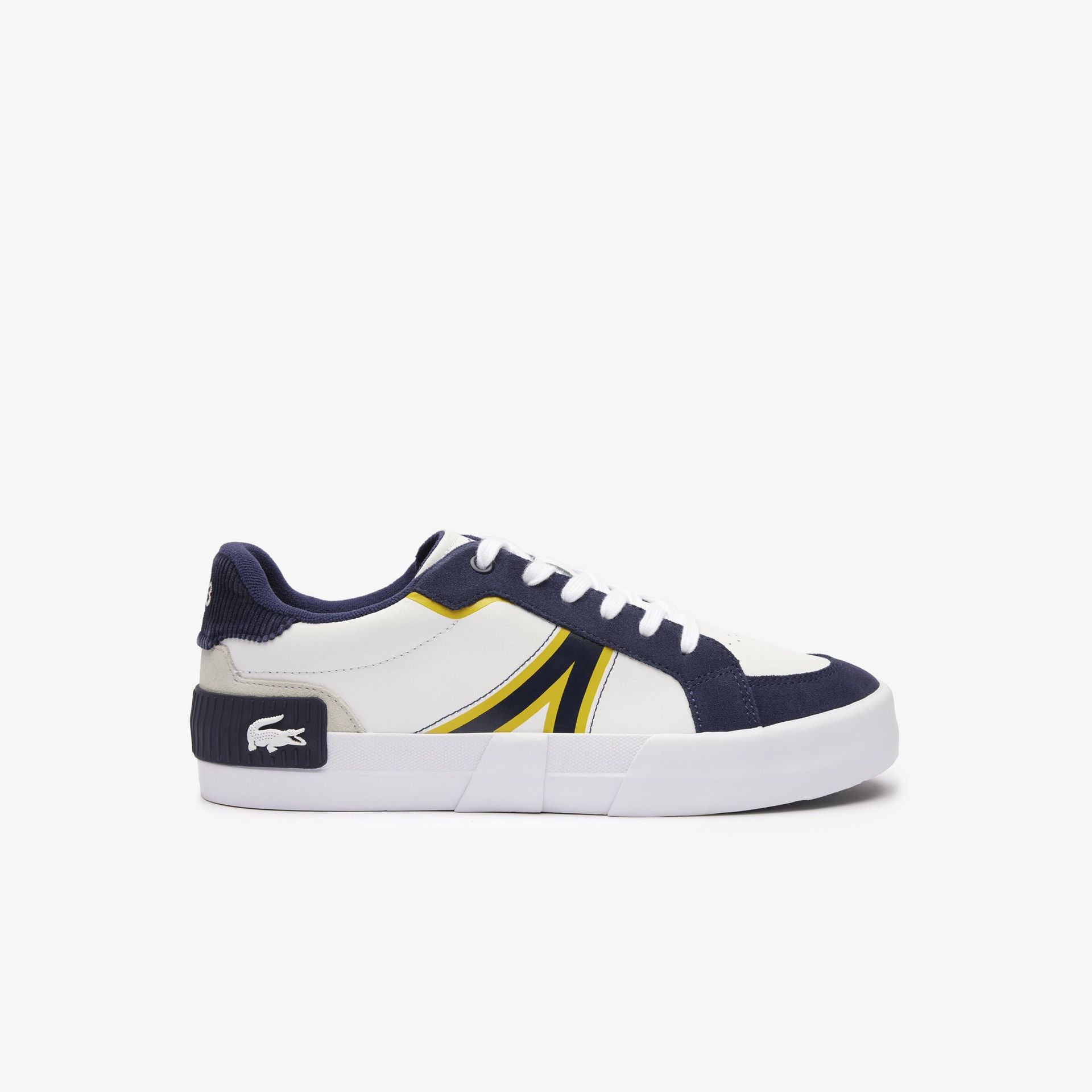 Lacoste Męskie skórzane jednokolorowe buty sportowe L004