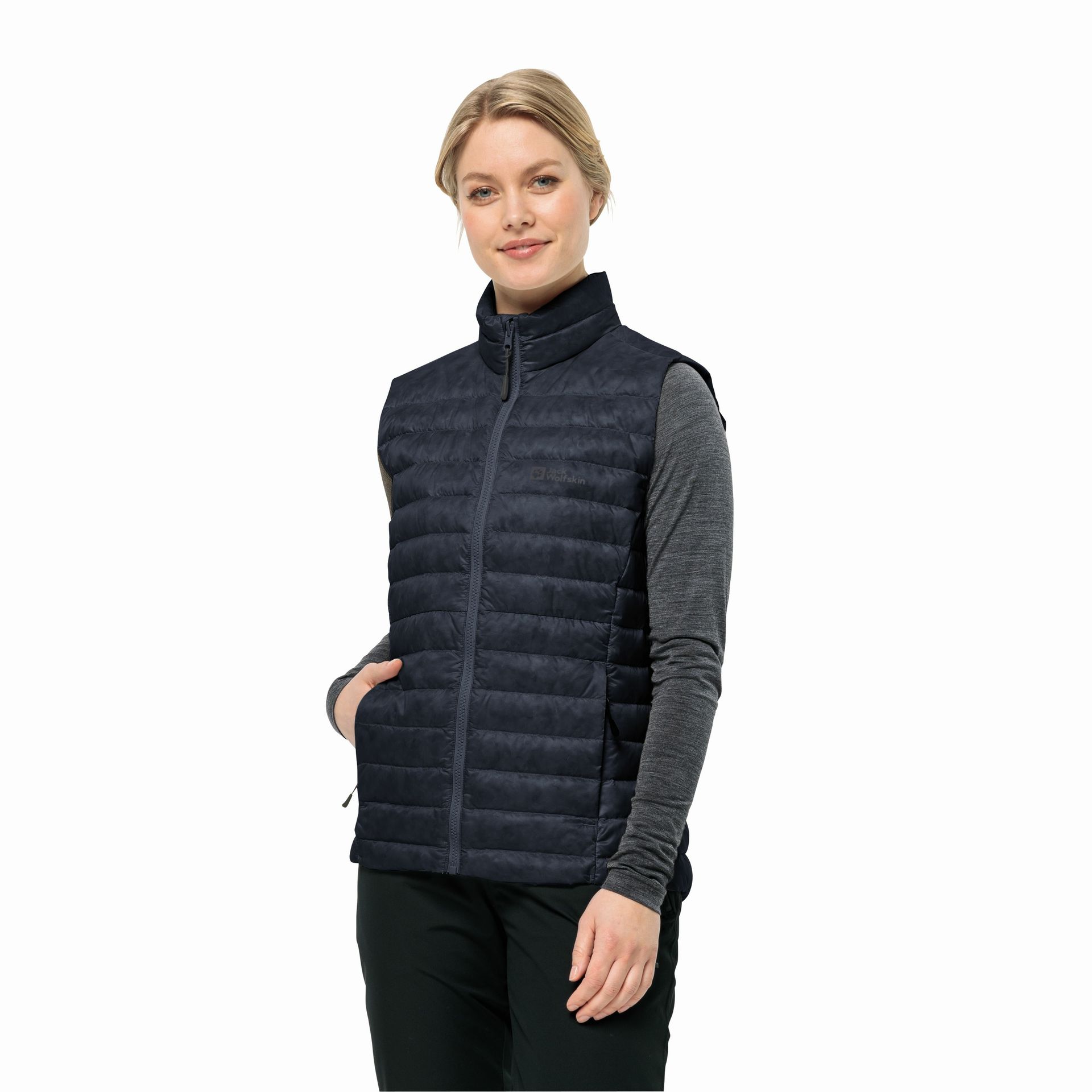 Damska kamizelka puchowa Jack Wolfskin PILVI DOWN VEST W night blue - S