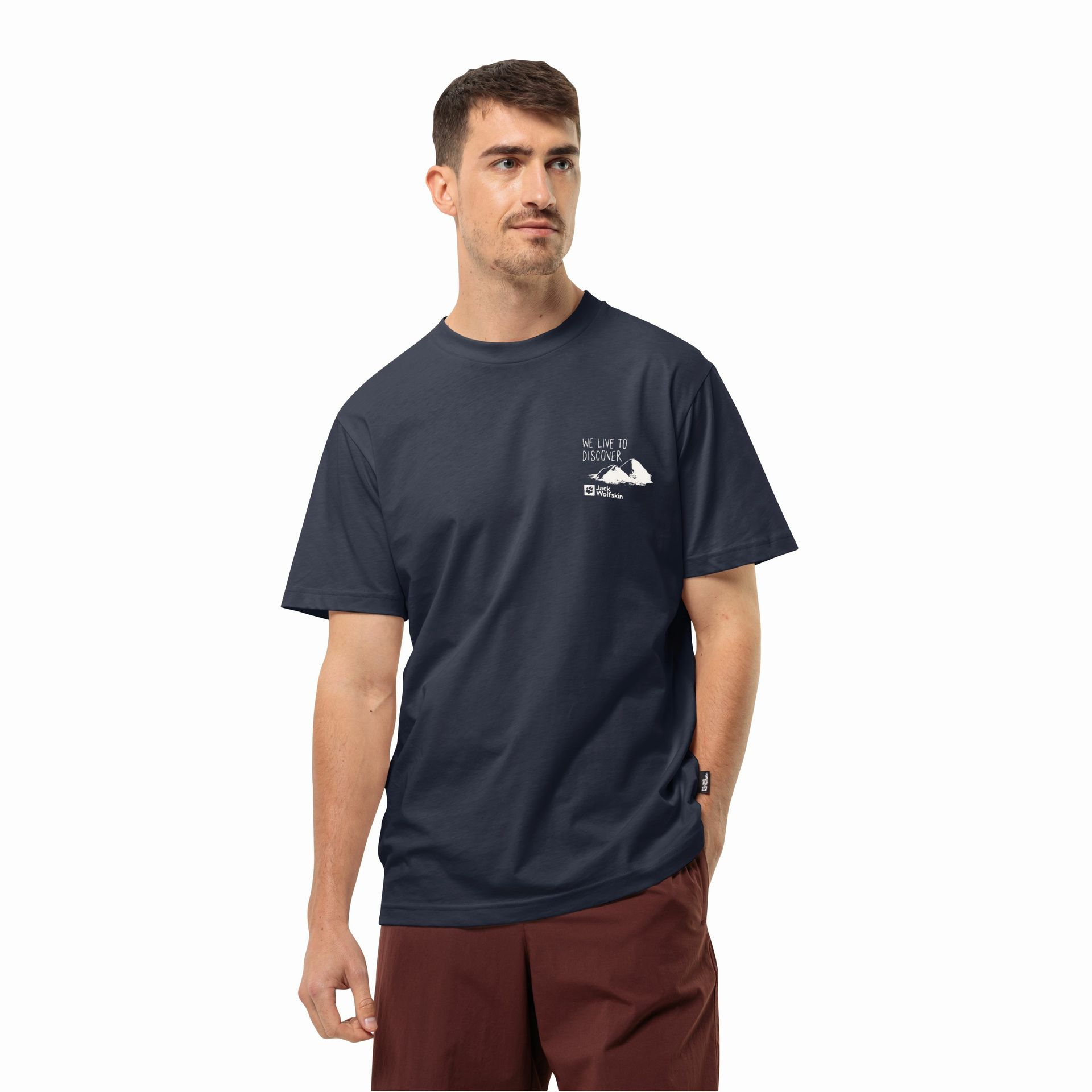 Męski t-shirt Jack Wolfskin DISCOVER T M night blue - M