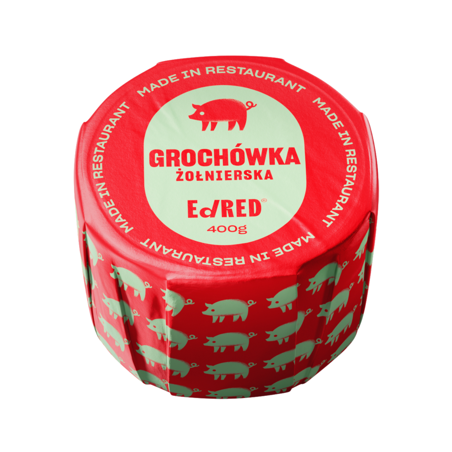 Rzemieślnicza konserwa w puszce Ed RED Casual Grochówka żołnierska 400 g - ONE SIZE