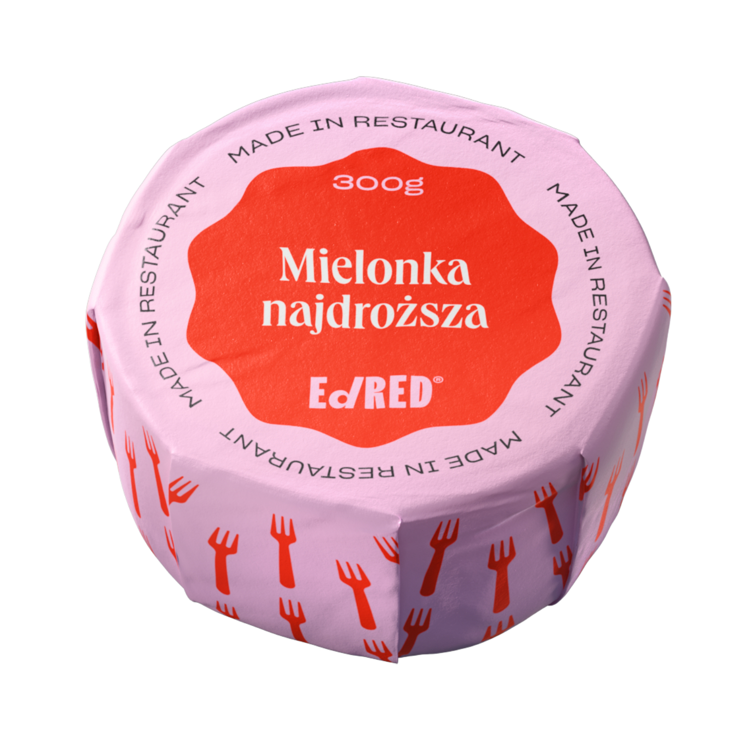 Rzemieślnicza konserwa w puszce Ed RED Cold Deli Mielonka najdroższa 300 g - ONE SIZE