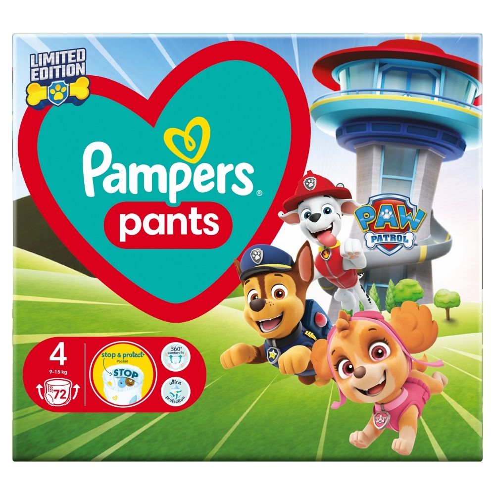Pieluchomajtki PAMPERS Pants Psi Patrol 4 (72 szt.)