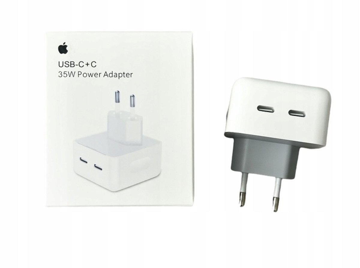 Ładowarka sieciowa Apple Do iPhone 35W USB-C+C