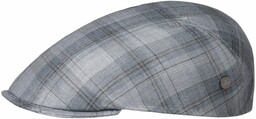Kaszkiet Ganzona Check by Lierys, szaro-niebieski, L (58-59 cm)