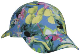Czapka Colour Flowers by Seeberger, niebieski, One Size
