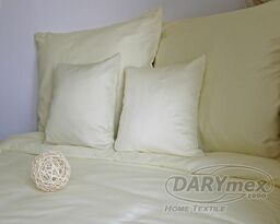 Darymex Pościel satynowa 180x200 kremowa 155 jednobarwna gładka