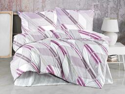 Darymex Pościel bawełniana 220x200 Azur fioletowa wrzosowa geometria Cottonlove Exclusive 4