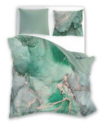 Faro Pościel satynowa 160x200 Minerals 005 minerały seledyn szary beżowy