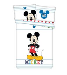 Jerry Fabrics Pościel bawełniana 100x135 Myszka Miki Mickey Mouse 0714 do łóżeczka poszewka 40x60