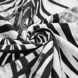 Spod Igły I Nitki Pościel flanelowa 160x200 Jungle liście szara