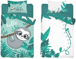Detexpol Pościel bambusowa 90x120 3952 A Miś Koala turkusowa biała mam już tyle miesięcy i dni poszewka 40x60 dziecięca Bambus 103