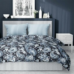 Detexpol Pościel satynowa 160x200 Paisley niebieska 4200 B Home Satin 08