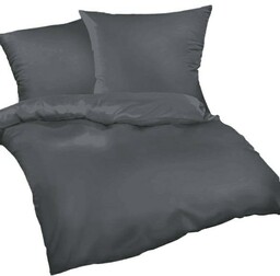 Karo Pościel z kory 160x200 grafitowa 37 jednobarwna 100% bawełna guziki