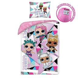 Halantex Pościel bawełniana 140x200 LOL dziecięca z poszewką 70x90 Kids 09