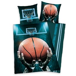 Herding Pościel bawełniana 135x200 Koszykówka Basketball 7844 z jedną poszewką 80x80 H23