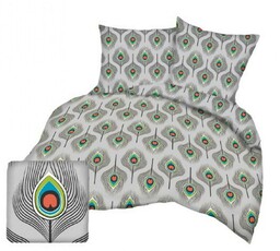 Karo Pościel z kory 140x200 szara pawie oko A669 Kora 23