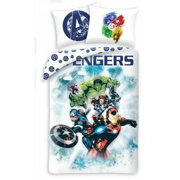 Halantex Pościel bawełniana 140x200 Avengers poszewka 70x90 4061BL