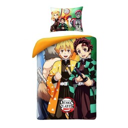 Halantex Pościel bawełniana 140x200 Damon Slayer poszewka 70x90 4061BL