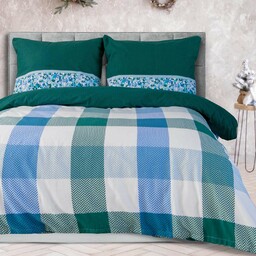 Darymex Pościel flanelowa 180x200 Krata zielona niebieska 31500/2 Flanela 3