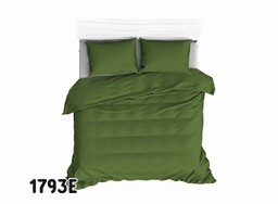 Extrapościel Pościel bawełniana 140x200 1793E zielona butelkowa 71 jednobarwna