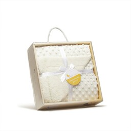 Interbaby Kocyk dziecięcy 80x110 granatowy mikrofibra z tłoczonymi bąbelkami