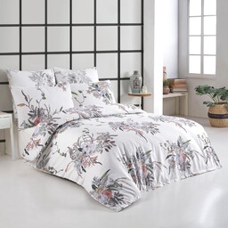 Darymex Pościel satynowa 160x200 Salom biała kolorowa kwiaty Exclusive 3