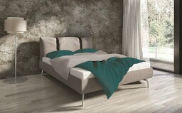 Faro Pościel bawełniana 200x220 zielona morska Clarity