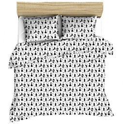 Extrapościel Poszwa bawełniana 160x200 998E Koty Kotki Kotek bez poszewek